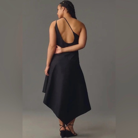 NWT Anthropologie × Yukiko Noritake Asymmetrical Floral Midi Dress - Picture 6 of 12